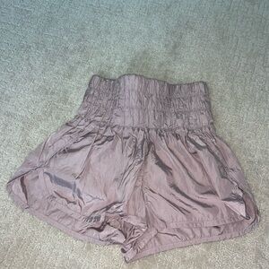 FP Movement by Free People Pink Athletic Shorts with Elastic Waistband